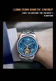 AESOP Real Tourbillon Mechanical Watch For Men Skeleton Tourbillon Movement Watches Mens  Sapphire Mirror Fashion Waterproof  A - MisteryBox