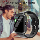 1.83'' Waterproof Smart Watch with Message Answer Call Sleep Monitoring Sports Pedometer Information Alerts For iPhone Android - MisteryBox