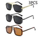 New Sunglasses Punk Sunglasses New Men's Square Uv400 Twin-beam Aviator Sunglasses MisteryBox
