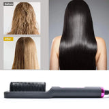 Electric Hot Comb Multifunctional Straight Hair Straightener Comb Negative Ion Anti-Scalding Styling Tool Straightening Brush - MisteryBox