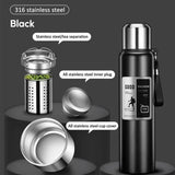 1000ML Stainless Steel Thermos Bottle Sport Thermal Water Bottle Keep Cold and Hot Insulated Cup Outdoor Campping Vacuum Flasks MisteryBox