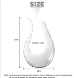 1500ML Handmade High Grade Big Decanter  Crystal Glass Wine Whisky Brandy Champagne Dispenser Glasses Bottle For Family Bar Gift - MisteryBox