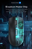 Attack Shark X11 Wireless Bluetooth Mouse,PAW3311 Three Mode 2.4G 400IPS RGB  PC Gaming Mouse MisteryBox
