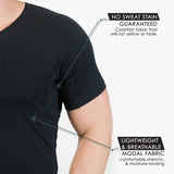 Lightweight Layering System Traps Heat and Moisture Sweatproof Undershirts Tee Shirt Men's Anti Perspiration T Shirt - MisteryBox