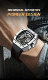 AESOP Richard Series Men's Tourbillon Mechanical Watch Manual Movement Carbon Fiber Waterproof Watch Valentine's Day Gift - MisteryBox