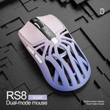 SMAILWOLF RS8  1000Hz Bluetooth mouse, , three-mode connection, lightweight macro gaming mouse notebook computer 10000dpi MisteryBox