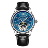 AESOP Real Tourbillon Mechanical Watch For Men Skeleton Tourbillon Movement Watches Mens  Sapphire Mirror Fashion Waterproof  A - MisteryBox