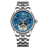 AESOP Real Tourbillon Mechanical Watch For Men Skeleton Tourbillon Movement Watches Mens  Sapphire Mirror Fashion Waterproof  A - MisteryBox