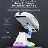 X6 Lightweight Wireless Gaming Mouse with 3 Mode Wired 2.4G BT5.2 Up to 26K DPI RGB Backlight Charging Base for Laptop Deskbtop MisteryBox