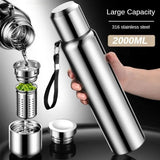 2L Tumbler Thermo Bottle Large Capacity Thermal Mug Stainless Steel Thermal Water Bottle Cold And Hot Thermo Cup Vacuum Flask MisteryBox