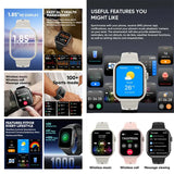 Watch Ultra 2 SE Men Women 1000mAh AMOLED Heart Rate 100+Sport Bluetooth Call GPS Track Waterproof Smart Watch For IOS Android - MisteryBox