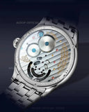 AESOP Real Tourbillon Mechanical Watch For Men Skeleton Tourbillon Movement Watches Mens  Sapphire Mirror Fashion Waterproof  A - MisteryBox