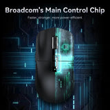 X6 Lightweight Wireless Gaming Mouse with 3 Mode Wired 2.4G BT5.2 Up to 26K DPI RGB Backlight Charging Base for Laptop Deskbtop MisteryBox