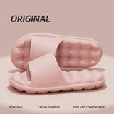 Men Anti-slip EVA Massage Summer Slippers Women Lightweight  Bathroom Cozy Sandals Couple Unisex House Indoor Soft Home Shoes - MisteryBox