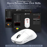 X6 Lightweight Wireless Gaming Mouse with 3 Mode Wired 2.4G BT5.2 Up to 26K DPI RGB Backlight Charging Base for Laptop Deskbtop MisteryBox