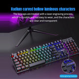 104 key Backlit Mechanical Keyboard Wired Gaming Keyboard waterproof Luminous keyboard And Mouse Set for Gamer PC Laptop Office MisteryBox