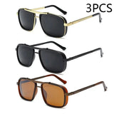 New Sunglasses Punk Sunglasses New Men's Square Uv400 Twin-beam Aviator Sunglasses MisteryBox
