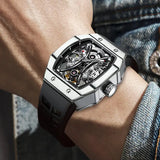 AESOP Richard Series Men's Tourbillon Mechanical Watch Manual Movement Carbon Fiber Waterproof Watch Valentine's Day Gift - MisteryBox