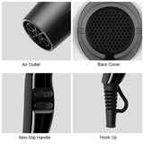 Hair Dryer 2200W Professional Powerful Hair Dryer Fast Heating Hot And Cold Adjustment Ionic Air Blow Dryer with Air Collecting - MisteryBox