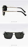 New Sunglasses Punk Sunglasses New Men's Square Uv400 Twin-beam Aviator Sunglasses MisteryBox