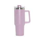 40oz Stainless Steel Water Bottle Car Coffee with Handle Lid Straw Mug Personalized Tumbler Vacuum Thermos Cup - MisteryBox