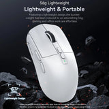 X6 Lightweight Wireless Gaming Mouse with 3 Mode Wired 2.4G BT5.2 Up to 26K DPI RGB Backlight Charging Base for Laptop Deskbtop MisteryBox
