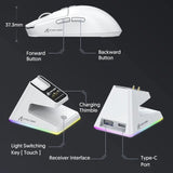 X6 Lightweight Wireless Gaming Mouse with 3 Mode Wired 2.4G BT5.2 Up to 26K DPI RGB Backlight Charging Base for Laptop Deskbtop MisteryBox