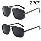New Sunglasses Punk Sunglasses New Men's Square Uv400 Twin-beam Aviator Sunglasses MisteryBox