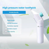 Household High Pressure Oral Irrigator Portable Teeth Clean Water Dental Floss Manual High Pressure Water Toothpick - MisteryBox