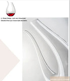 1500ML Handmade High Grade Big Decanter  Crystal Glass Wine Whisky Brandy Champagne Dispenser Glasses Bottle For Family Bar Gift - MisteryBox