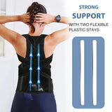 Back Brace Posture Corrector for Women & Men,Back Straightener, Scoliosis and Hunchback Correction,Adjustable Posture Trainer - MisteryBox