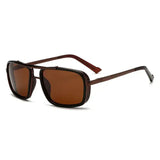 New Sunglasses Punk Sunglasses New Men's Square Uv400 Twin-beam Aviator Sunglasses MisteryBox