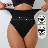 Flarixa Seamless Compression Thong Waist Cincher Body Shaper Panties Comfortable Control Briefs for Women High Waist Slimmer - MisteryBox