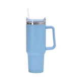 40oz Stainless Steel Water Bottle Car Coffee with Handle Lid Straw Mug Personalized Tumbler Vacuum Thermos Cup - MisteryBox