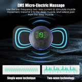 Mini Portable EMS Neck Massager Electric Neck Stretcher For  Cervical Muscle Pain Relief And Shoulder Relaxation Massage Patch - MisteryBox