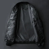 2024 Autumn New Men Black Biker PU Leather Coat Korean Fashion Men Pu Leather Jacket Trend Casual Fit Slim Baseball Clothes 8Xl - MisteryBox