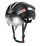 ThinkRider Road MTB Bicycle Helmet LED Light With Magnetic Goggles and Taillight 58-62cm for Men Women Safe Riding Equipment - MisteryBox