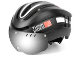 ThinkRider Road MTB Bicycle Helmet LED Light With Magnetic Goggles and Taillight 58-62cm for Men Women Safe Riding Equipment - MisteryBox