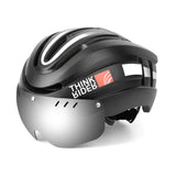 ThinkRider Road MTB Bicycle Helmet LED Light With Magnetic Goggles and Taillight 58-62cm for Men Women Safe Riding Equipment - MisteryBox